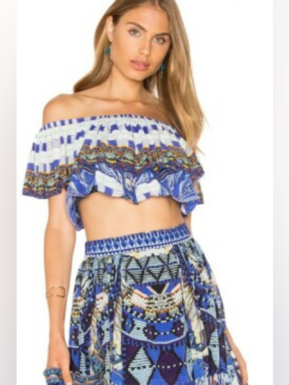 Camilla Franks "Rhythm and Blues" Midriff Frill Top!